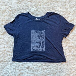 Navy Big Island Hawaii Graphic Tee